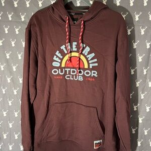 Vans Burgundy Sweatshirt California Outdoor Club Design